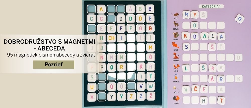 10 minut denne staci Veľké dobrodružstvo s magnetmi Abeceda